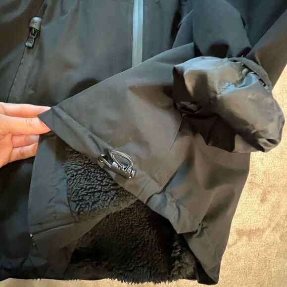 NWOT Michael Kors Womens Parka Coat Medium Black Drawstrings Lined Winter Clean! - Picture 8 of 10